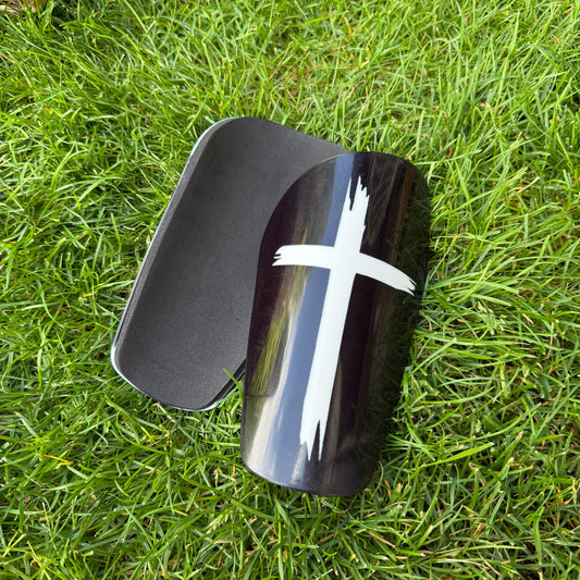 Futbalové chrániče "Faith & Fight" – Čierna Edícia